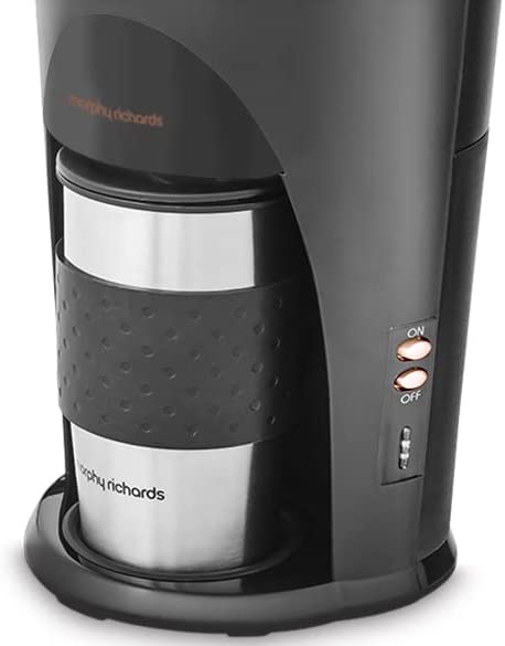 Morphy Richards 162743 Coffee On The Go 2 Mug Edition Filter Coffee Machine - Black Morphy Richards