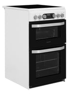 Hotpoint HD5V93CCW Freestanding cooker Electric Zone induction hob White A