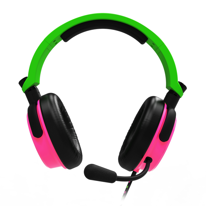 Stealth C6-100 Gaming Headset for Switch, XBOX, PS4/PS5, PC - Neon Green/Pink Stealth