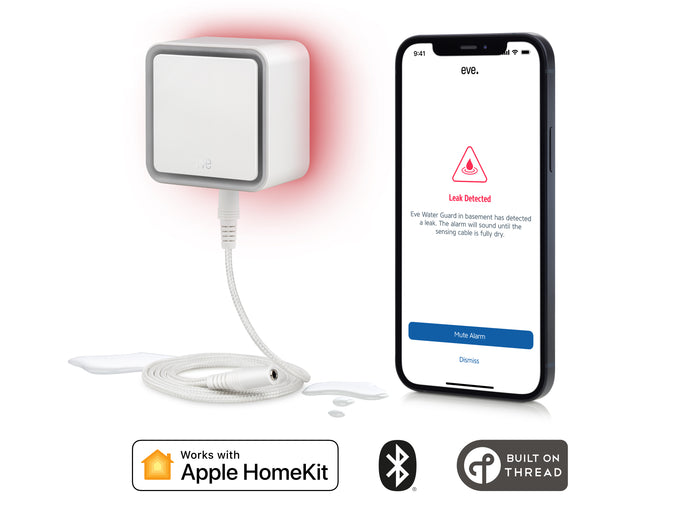 Eve Connected Water Leak Detector with Apple HomeKit technology