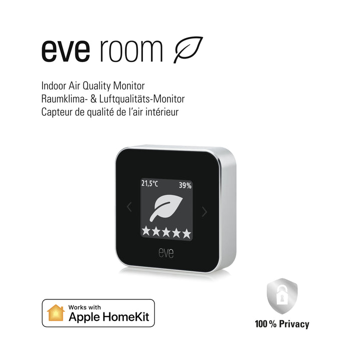 Eve Room Indoor air quality sensor with Apple HomeKit technology