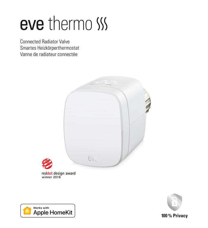 Eve Thermo Smart radiator valve with Apple HomeKit technology