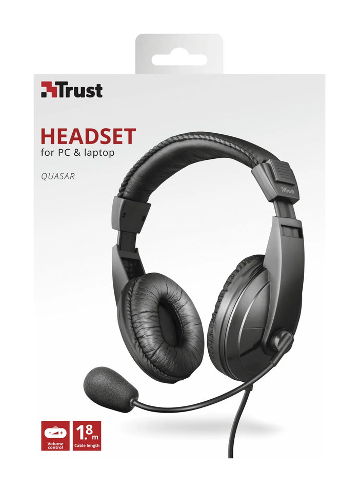 Trust 21661 headphones/headset Wired Head-band Calls/Music Black Trust