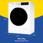 Russell Hobbs RH814W111W 11 Series 8kg Washing Machine with 1400rpm - White Russell Hobbs