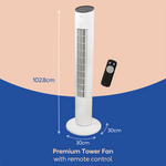 Russell Hobbs RHTWR3S Premium Tower Fan in White