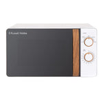 Russell Hobbs RHMM713-N microwave Countertop Solo microwave 17 L 700 W White, Wood Russell Hobbs