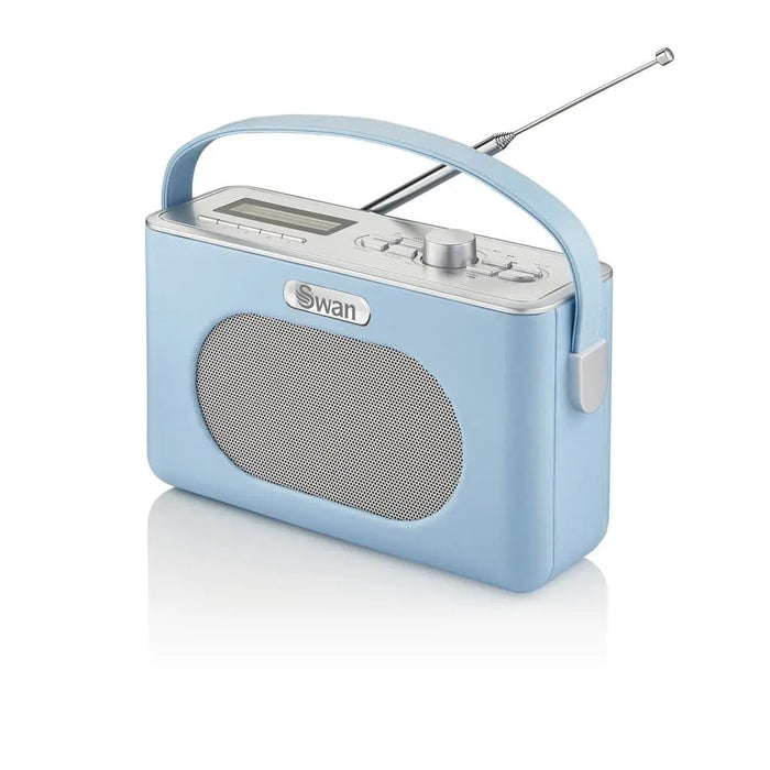 Swan Retro DAB Bluetooth Radio - Blue Swan