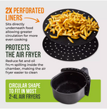 Tower 2 Pack of Circular Air Fryer Liners to fit 2-4L