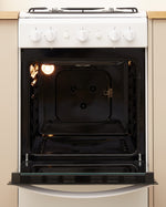 Indesit IS5G1KMW/U cooker Freestanding cooker Gas Black, White A