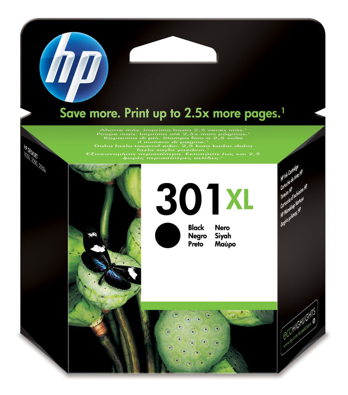HP 301XL High Yield Black Original Ink Cartridge HP