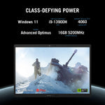 ASUS ROG Flow Z13 GZ301VU-MU001W Hybrid (2-in-1) 34 cm (13.4) Touchscreen WQXGA Intel® Core™ i9 i9-13900H 16 GB LPDDR5-SDRAM 1 TB SSD NVIDIA GeForce RTX 4050 Wi-Fi 6E (802.11ax) Windows 11 Home Black
