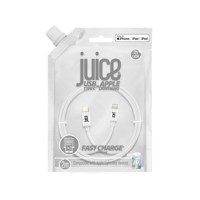 Juice JUI-CABLE-LIGHT-TYPEC-2M-RND-WHT lightning cable White