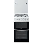 Indesit ID5G00KMW/UK /L cooker Freestanding cooker Gas White A+