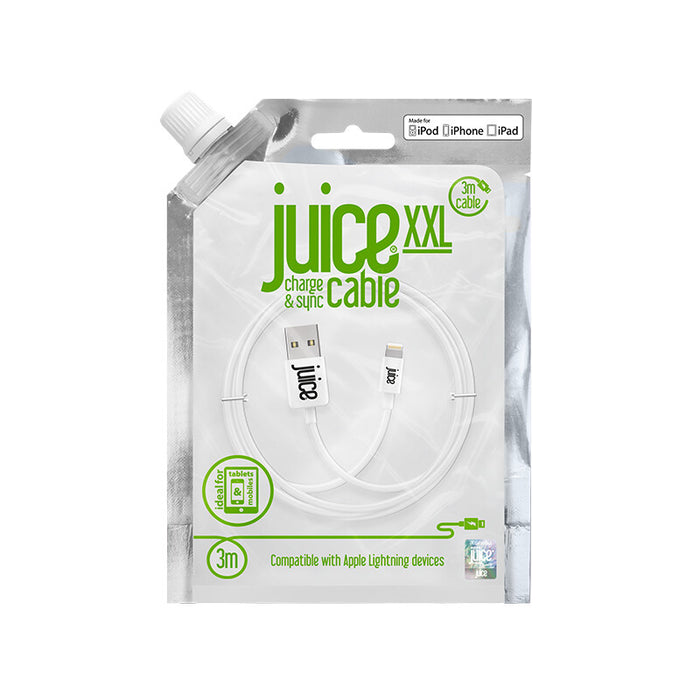 Juice JUI-CABLE-LIGHT-3M-RND-WHT lightning cable White