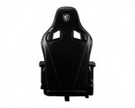 MSI MAG CH130X Gaming Chair Black with carbon fiber design with velvet trim, Carbon steel frame, Reclinable backrest, Adjustable 2D Armrests, foam, Ergonomic headrest pillow, Lumbar support cushion