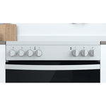 Indesit ID67V9KMW/UK cooker Freestanding cooker Electric Ceramic White A