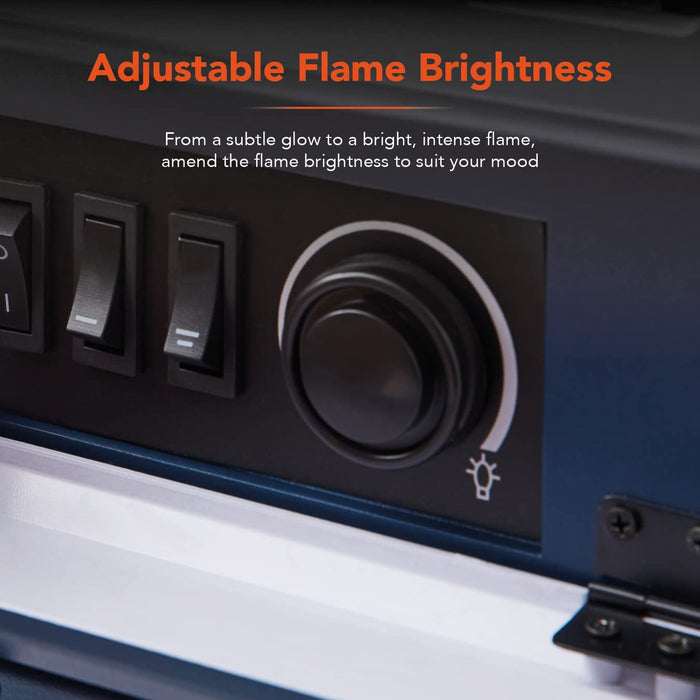 Warmlite 2KW Electric Fireplace Heater Midnight Blue Warmlite