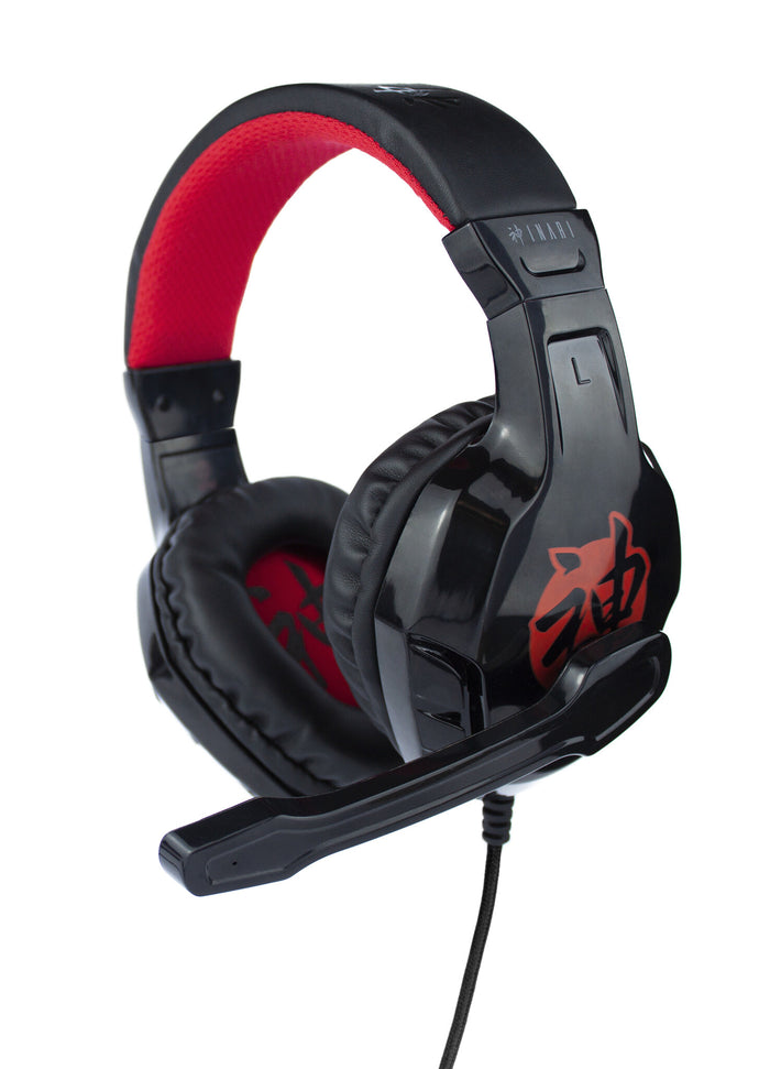 FR-TEC Inari Gaming Headset-Playstation/XBOX/PC/MAC/SWITCH- Black & Red Inari