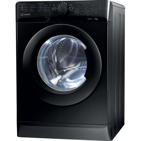 Indesit MTWC 71252 K UK washing machine Front-load 7 kg 1200 RPM Black