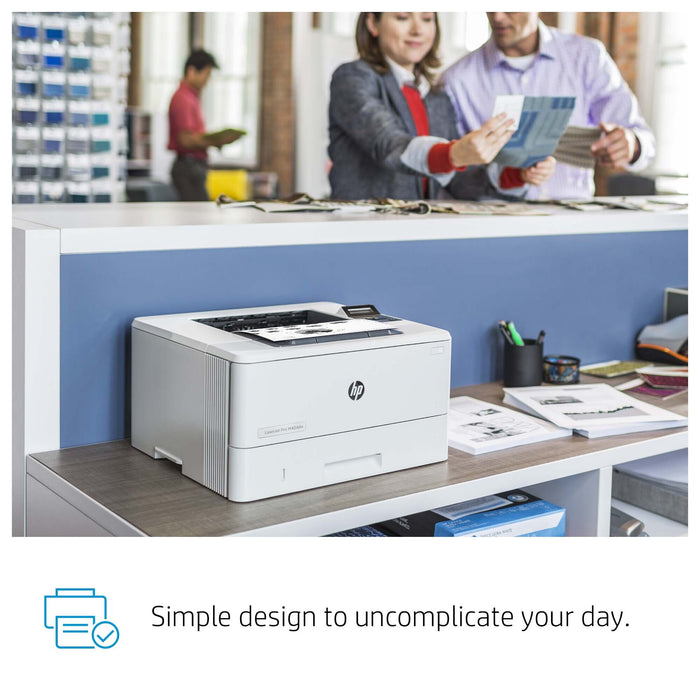 HP LaserJet Pro M404dn, Print, Fast first page out speeds; Compact Size; Energy Efficient; Strong Security