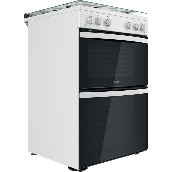 Indesit ID67G0MCW/UK cooker Freestanding cooker Gas White A+