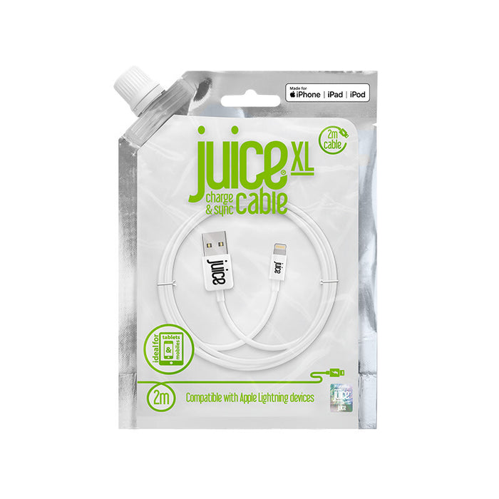 Juice JUI-CABLE-LIGHT-2M-RND-WHT lightning cable White