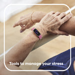 Fitbit Luxe AMOLED Wristband activity tracker Pink, Platinum