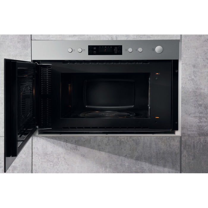 Hotpoint MN 314 IX H microwave Built-in Combination microwave 22 L 750 W Black, Stainless steel Hotpoint