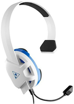 Turtle Beach Recon Chat Headset for PS5, PS4, Xbox, Switch - White & Blue