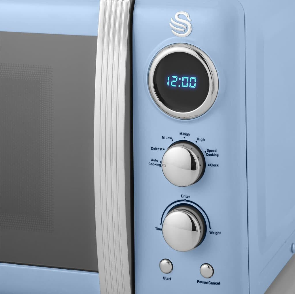 Swan 800W Retro Digital Microwave – Swan USA