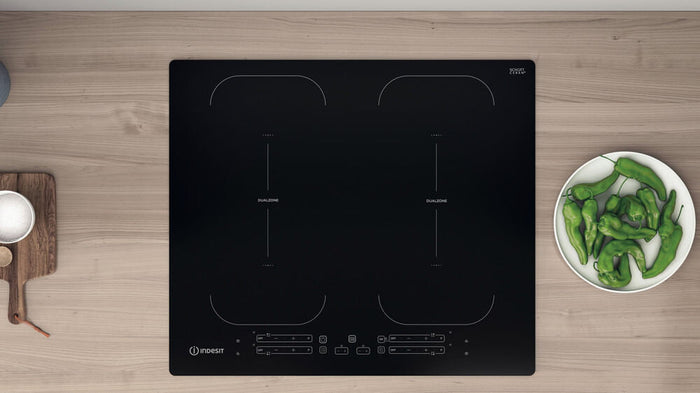 Indesit IB 88B60 NE Black Built-in 59 cm Zone induction hob 4 zone(s)