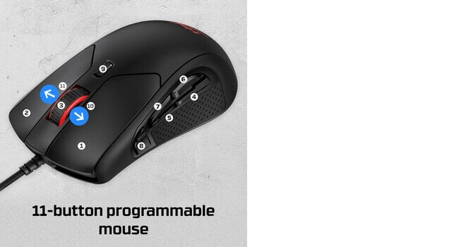 HyperX Pulsefire Raid - Gaming Mouse (Black)