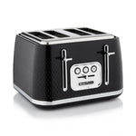 Swan Elegance Toaster 4 slices 2100 W 7 browning levels Plastic Black