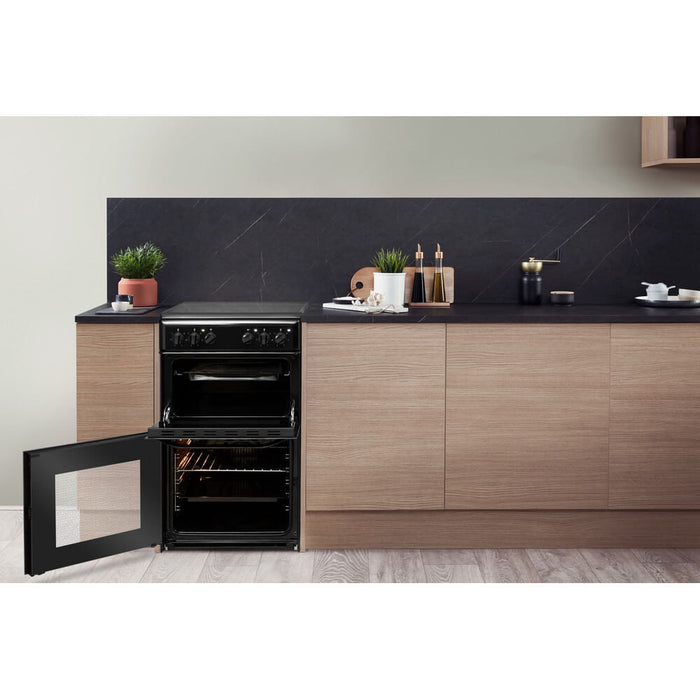 Hotpoint HD5V92KCB Freestanding cooker Electric Ceramic Black