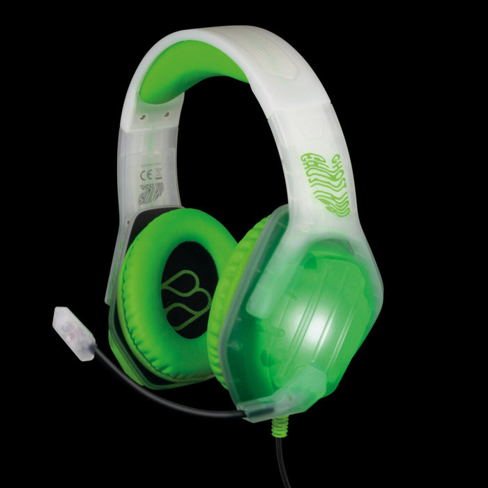 FR-TEC Ghost Headset Wired Head-band Gaming Green, Transparent, White