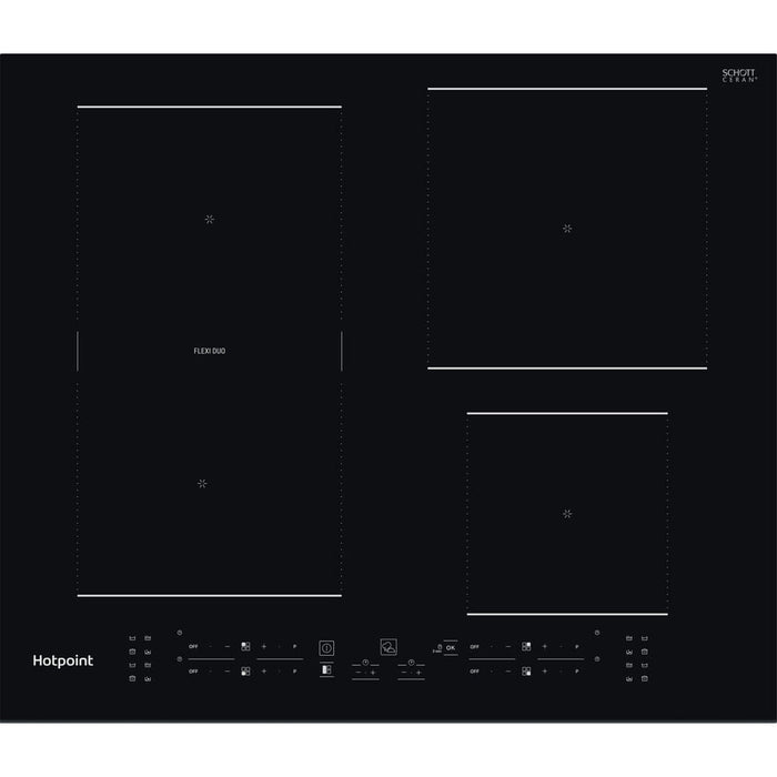 Hotpoint TB 7960C BF Black Built-in 59 cm Zone induction hob 4 zone(s)