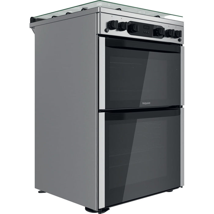 Hotpoint HDM67G0CCX/UK Freestanding cooker Gas Silver