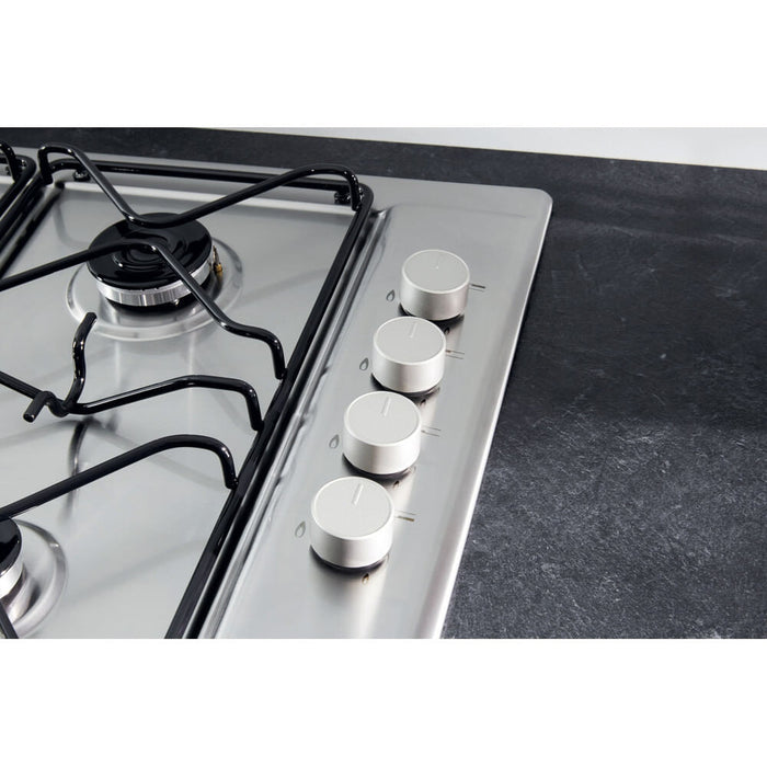 Hotpoint PAN 642 IX/H Black, Stainless steel Built-in 58 cm Gas 4 zone(s)