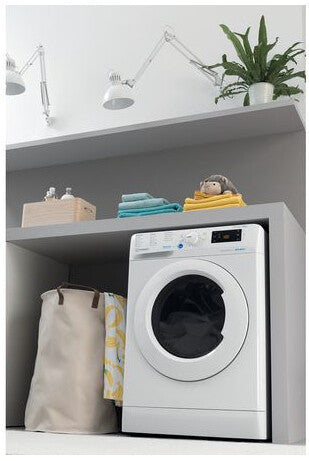 Indesit BDE 86436X W UK N washer dryer Freestanding Front-load White D