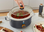 Swan Nordic Slow Cooker with 3 Temperature Settings Matte Grey