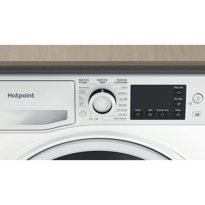 Hotpoint NDB 9635 W UK washer dryer Freestanding Front-load White D