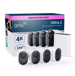 Arlo Ultra 2 Outdoor Security Camera, 4-pack white