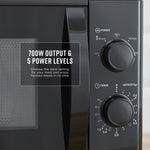 Swan SM4420BLK 20 Litre 700W Manual Microwave - Black