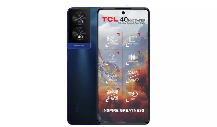 TCL 40 NXTPAPER 256GB Smartphone - Blue Comet