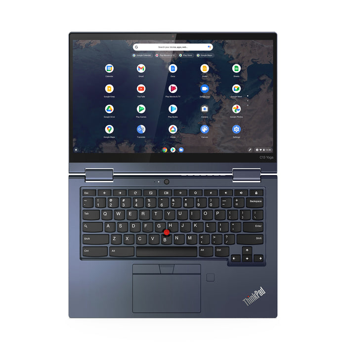 Lenovo ThinkPad C13 Yoga AMD Athlon Gold 3150C Chromebook 33.8 cm (13.3) Touchscreen Full HD 4 GB DDR4-SDRAM 64 GB eMMC Wi-Fi 6 (802.11ax) ChromeOS Blue