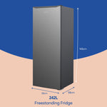 Russell Hobbs RH143LF552E1SS fridge Freestanding 242 L E Stainless steel