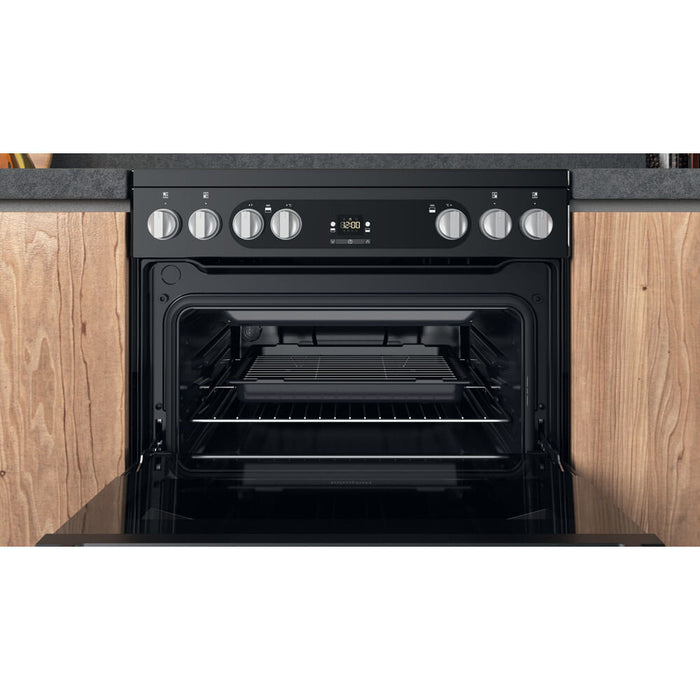 Hotpoint HDM67V9HCB/U Freestanding cooker Electric Ceramic Black