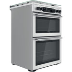 Hotpoint CD67G0CCX/UK Freestanding cooker Gas Silver