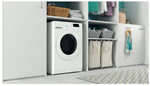 Indesit BDE 86436X W UK N washer dryer Freestanding Front-load White D