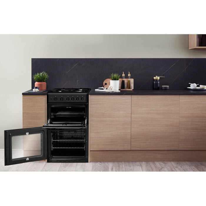 Hotpoint HD5G00KCB Freestanding cooker Gas Black